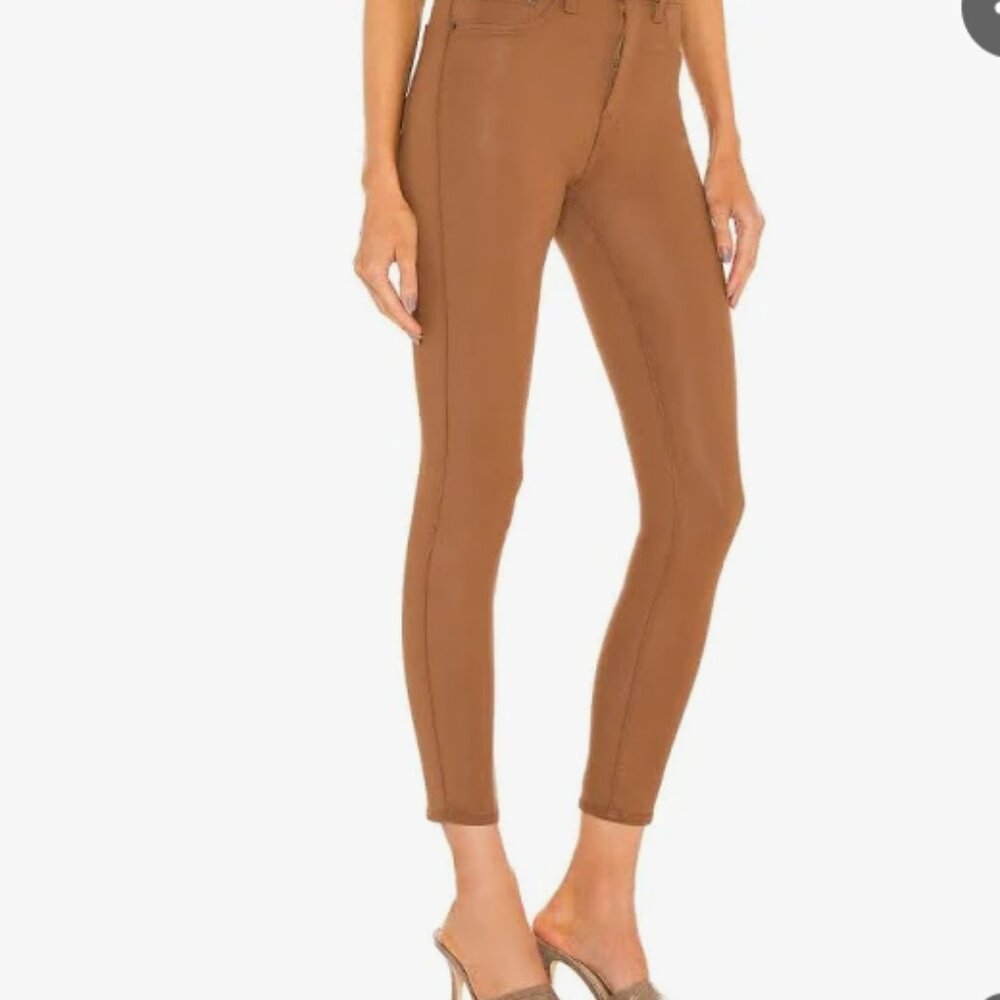 PISTOLA ALINE HIGH RISE SKINNY COGNAC